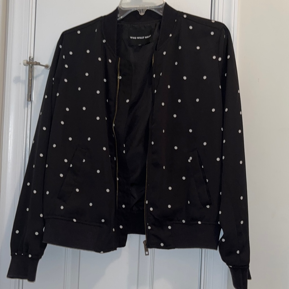 Who What Wear Polka Dot Jacket